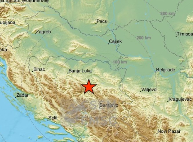 Blaži zemljotres pogodio BiH, epicentar bio u Zavidovićima