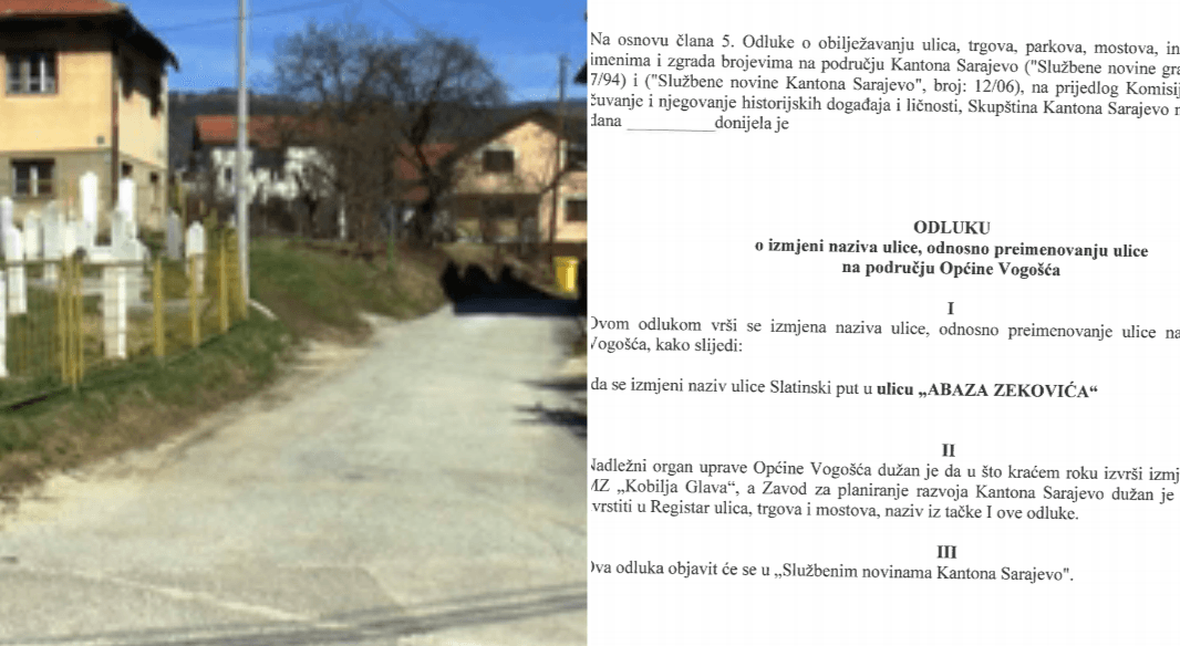 Heroj odbrane Abaz Zeković dobio ulicu u MZ Kobilja Glava