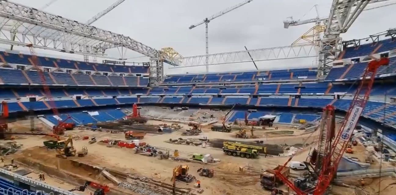 Kako izgleda novi Realov stadion danas, kranovi i mašine na travnjaku