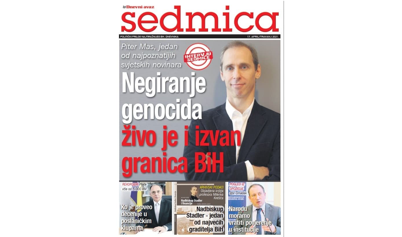 Poklon prilog našim čitaocima u subotu: Sedmica / Piter Mas: Negiranje genocida živo je i izvan granica BiH