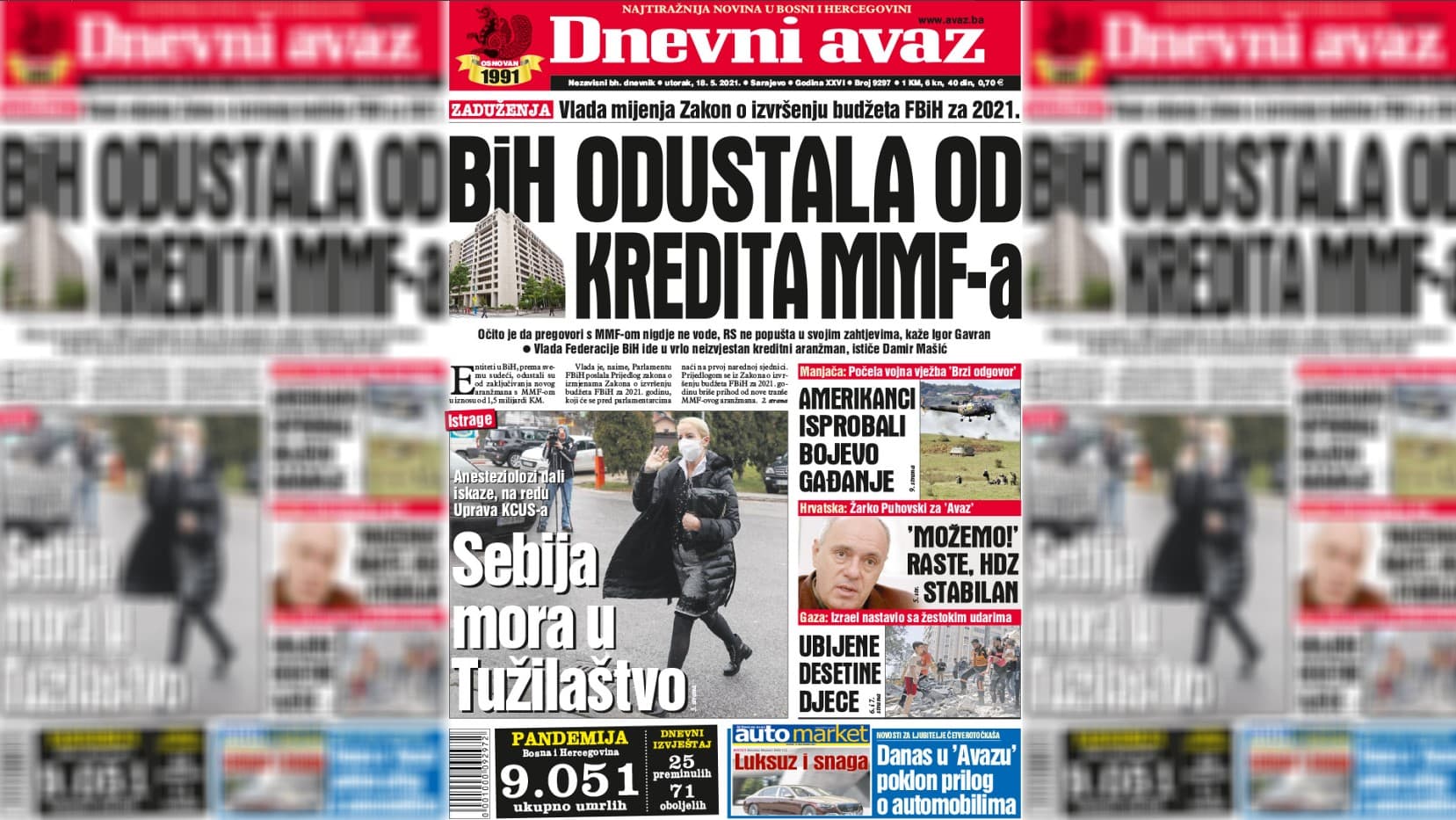 BiH odustala od kredita MMF-a
