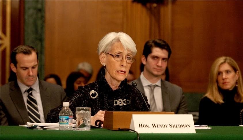 Sherman will depart May 25 for Brussels to meet with Belgian, EU and NATO officials before heading on to Turkey where in Ankara she will "engage with government officials and civil society," the department said in a statement - Avaz