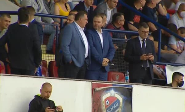 Milorad Dodik s tribina prati meč Borca i Tuzle siti
