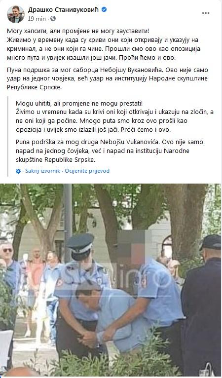 Stanivukovićev status - Avaz