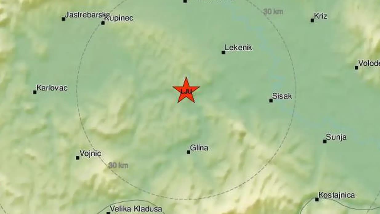 Zemljotres probudio stanovnike Banovine, epicentar bio kod Petrinje