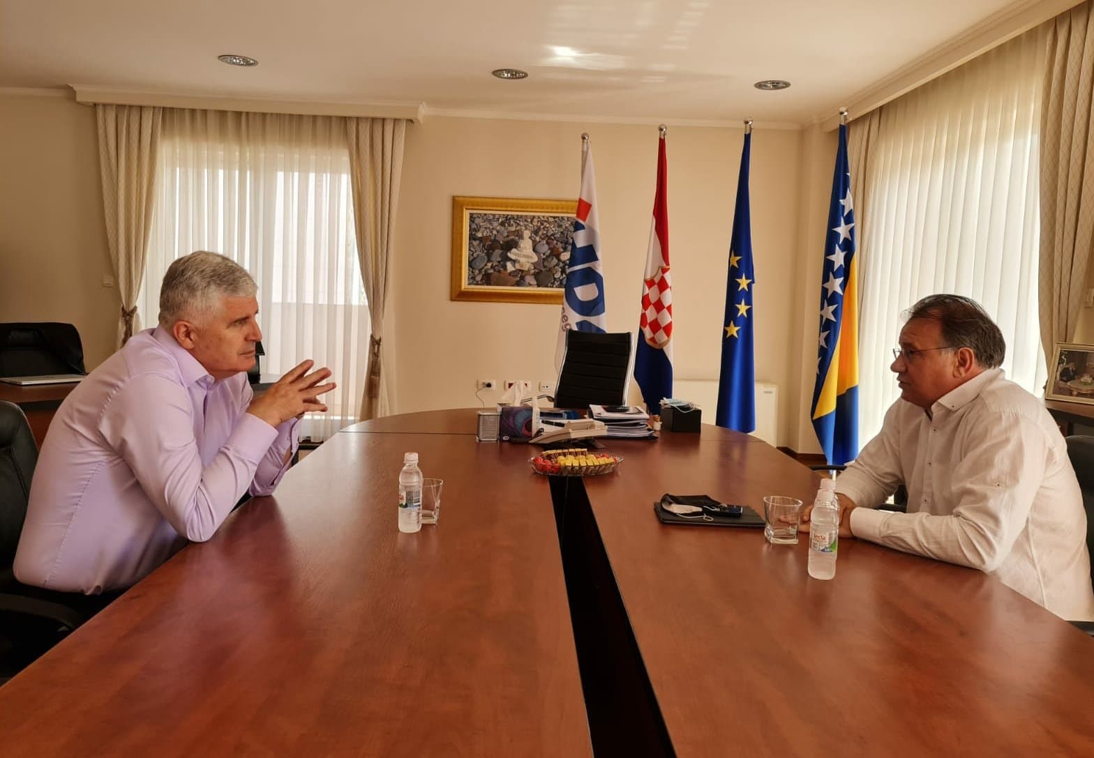 Čović i Nikšić razgovarali o političkim prilikama u FBiH i izbornom zakonodavstvu