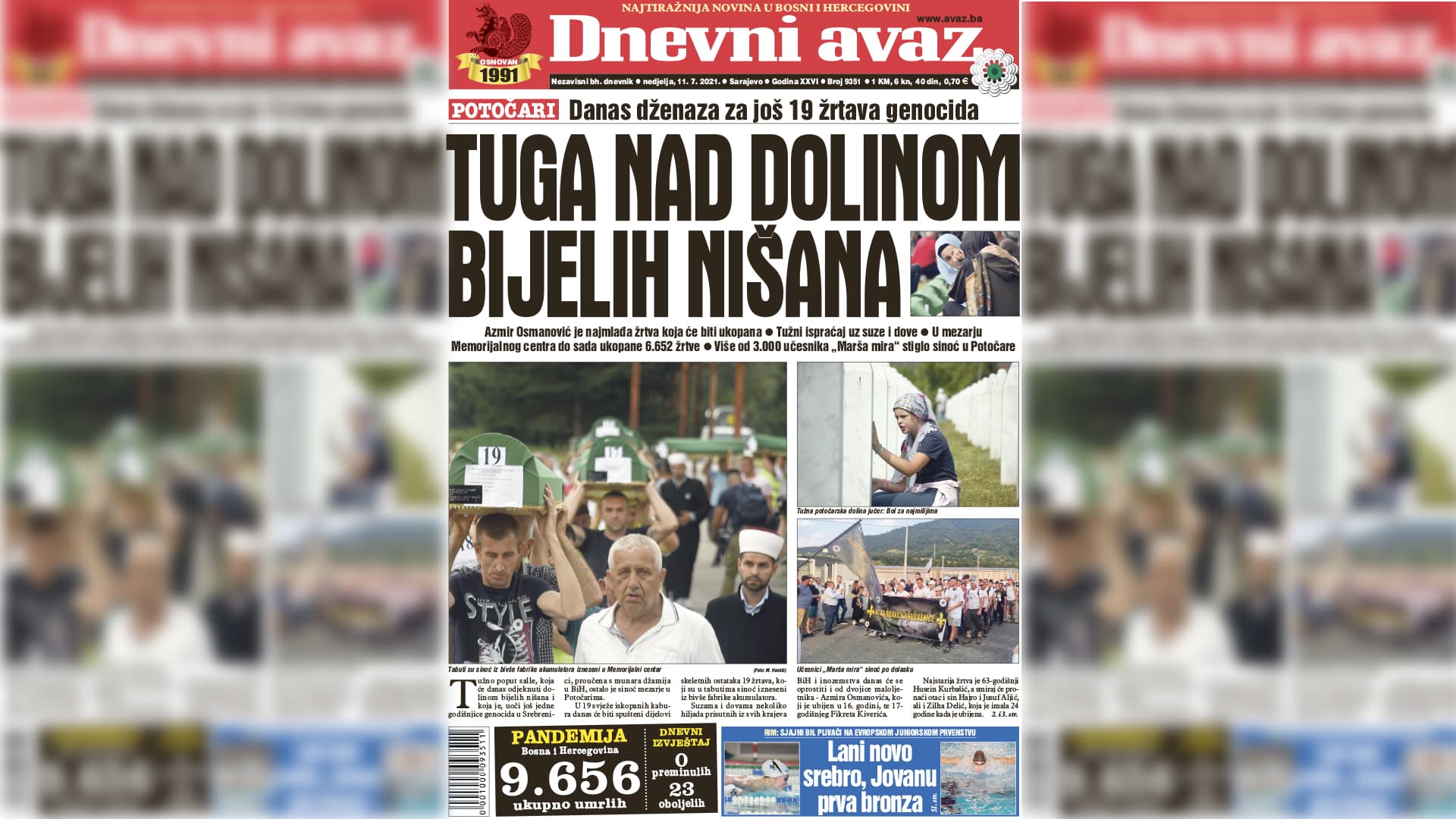 Tuga nad dolinom bijelih nišana
