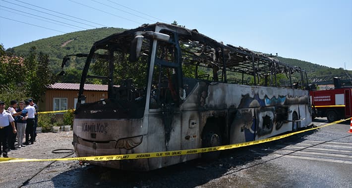 Zapalio se autobus u kojem su bili migranti, 12 poginulo