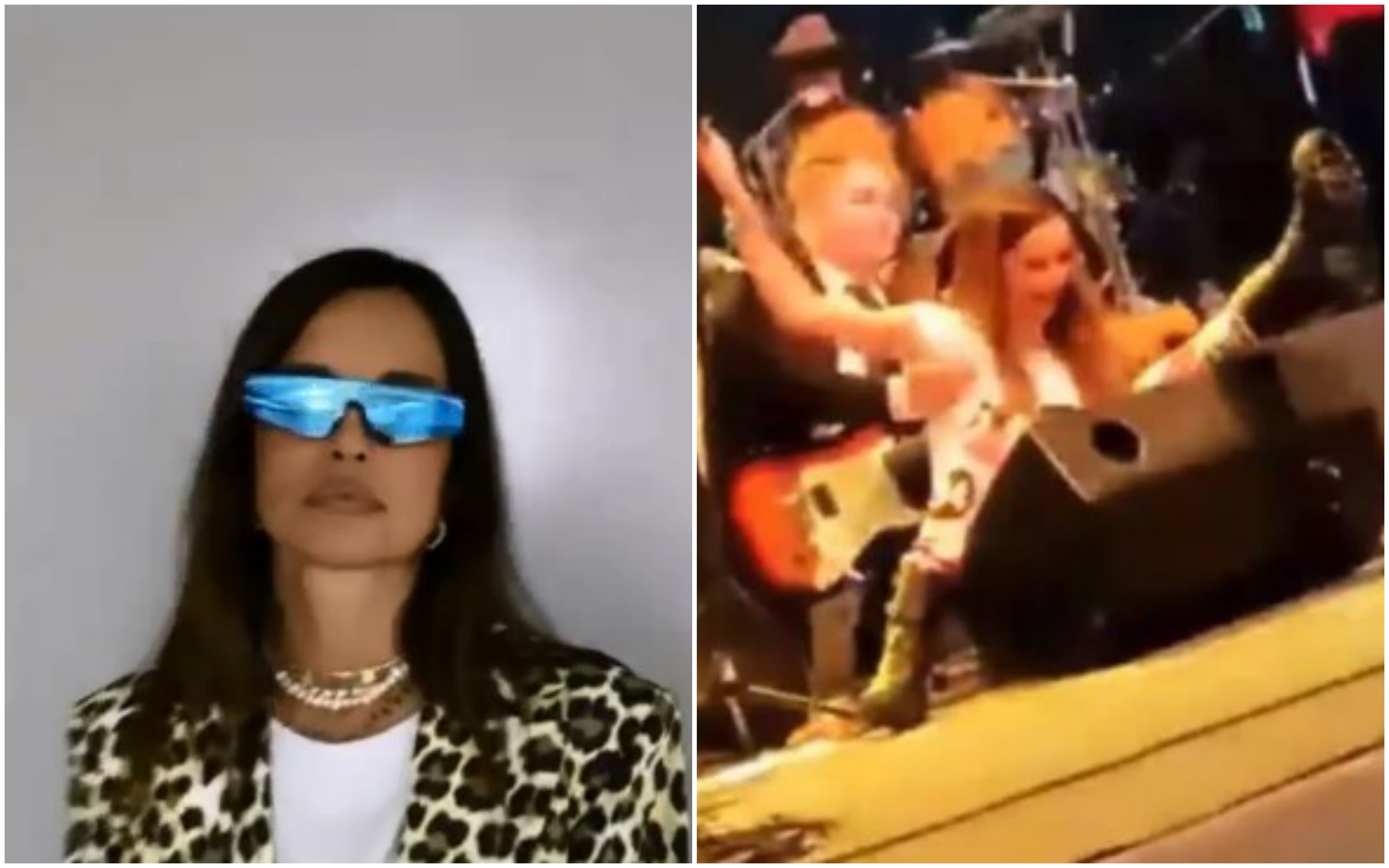 Severina se u zanosu prevrnula preko zvučnika, dizali je muzičari