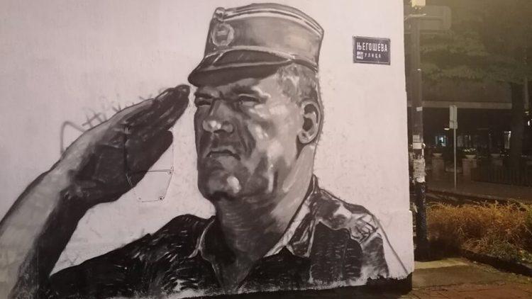 U Beogradu osvanuo novi mural sa likom ratnog zločinca Ratka Mladića