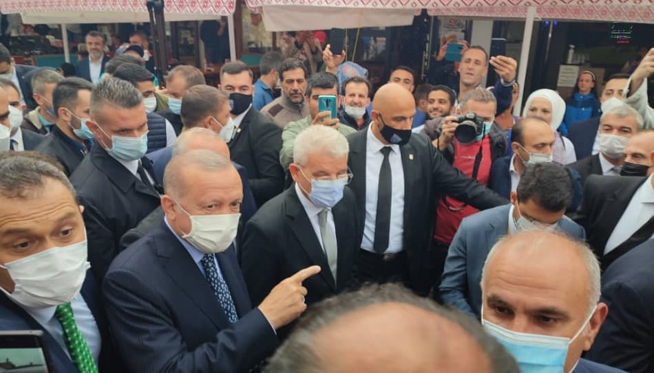 Erdoan na Baščaršiji dočekan aplauzom: Uzvikivali "Turska, Turska"