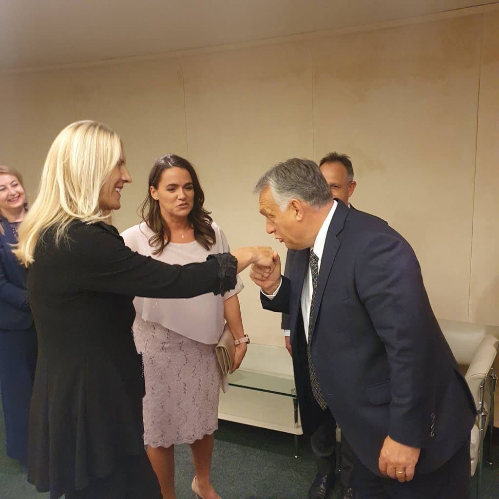 Srdačan susret Željke Cvijanović i Viktora Orbana