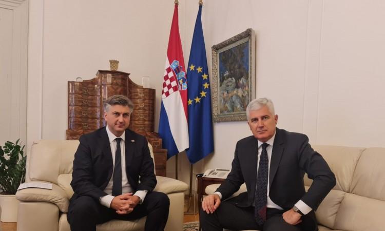 Čović u Zagrebu sastao se s Plenkovićem