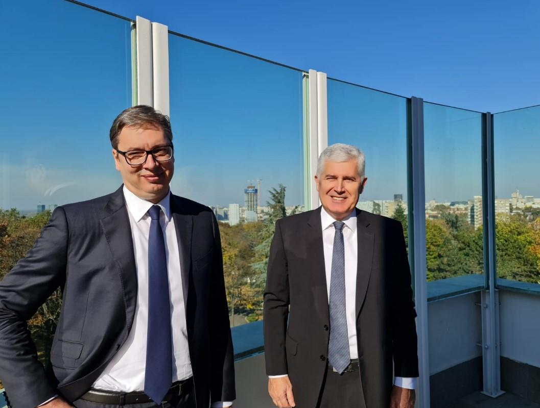 Čović razgovarao sa Vučićem o izmjenama Izbornog zakona