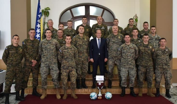 Podžić upriličio prijem za sportiste Oružanih snaga BiH