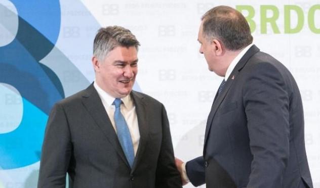 Dodik će večeras u Zagrebu razgovarati sa Milanovićem