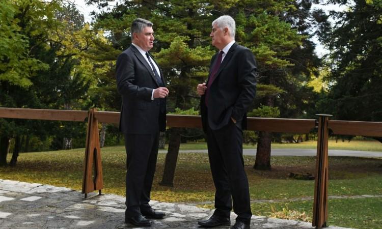 Čović i Milanović u Zagrebu razgovarali o statusu hrvatskog naroda u BiH