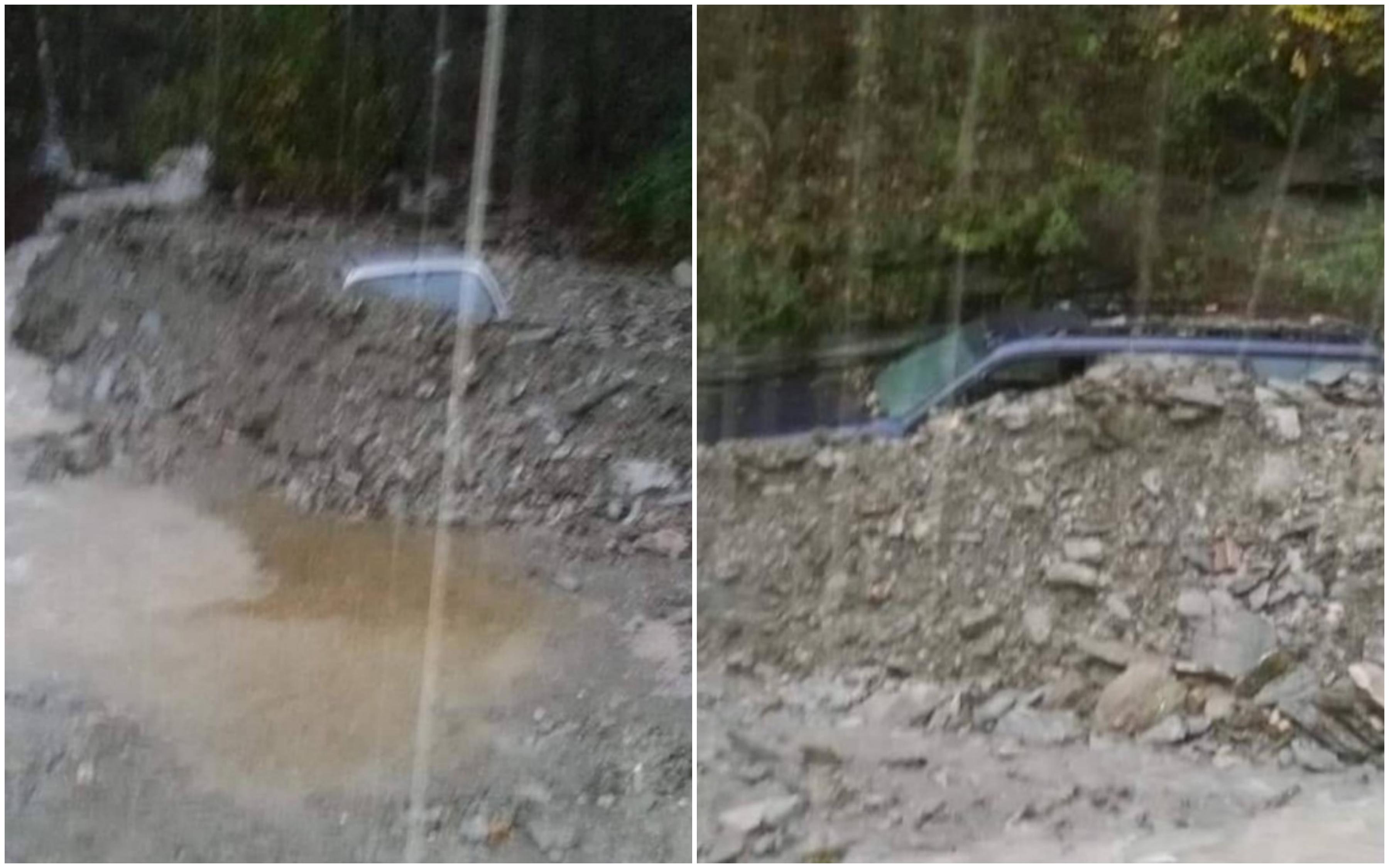 Jezivi prizori iz Jablanice: Klizište zatrpalo dva automobila