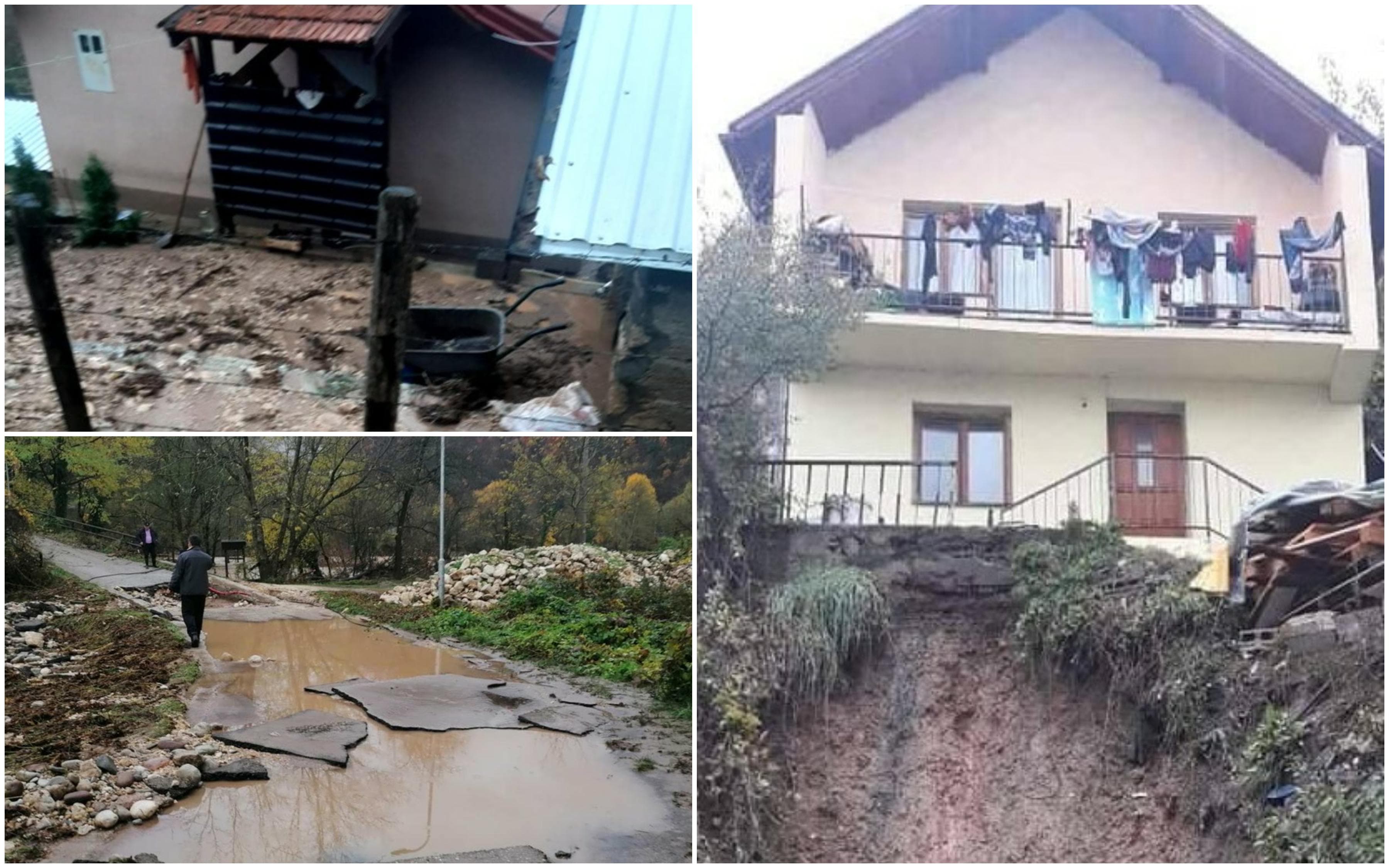 Dramatično u Konjicu: Selo Hotovlje odsječeno od svijeta, klizište prijeti kući