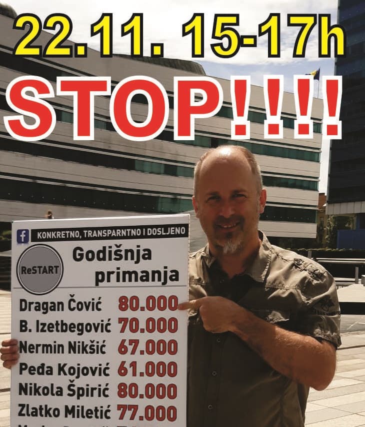 Protest "Buđenje naroda" zakazan za ponedjeljak