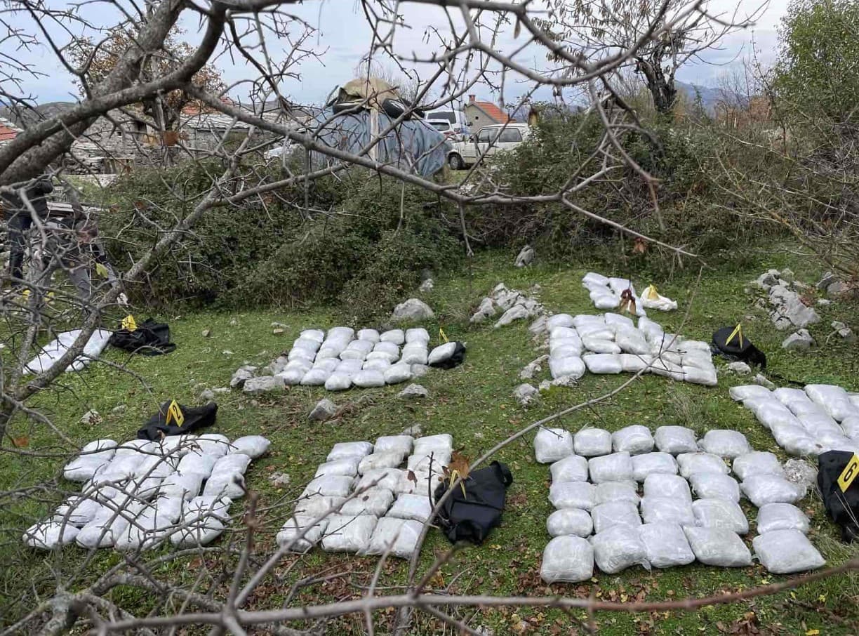 Međunarodna akcija SIPA-e u Trebinju: Pronađeno oko 200 kilograma marihuane