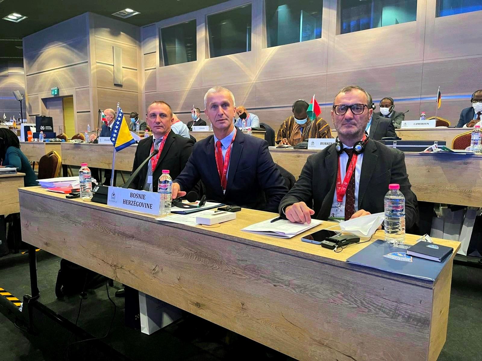Delegacija Direkcije za koordinaciju policijskih tijela BiH na 89. Generalnoj skupštini Interpola