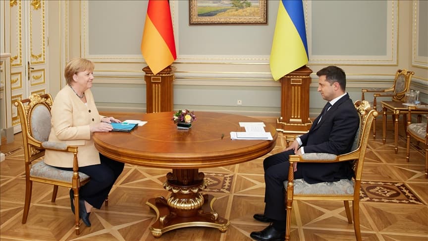 Ukraine's Zelensky speaks to Germany's Merkel, EU's Michel about border situation with Russia