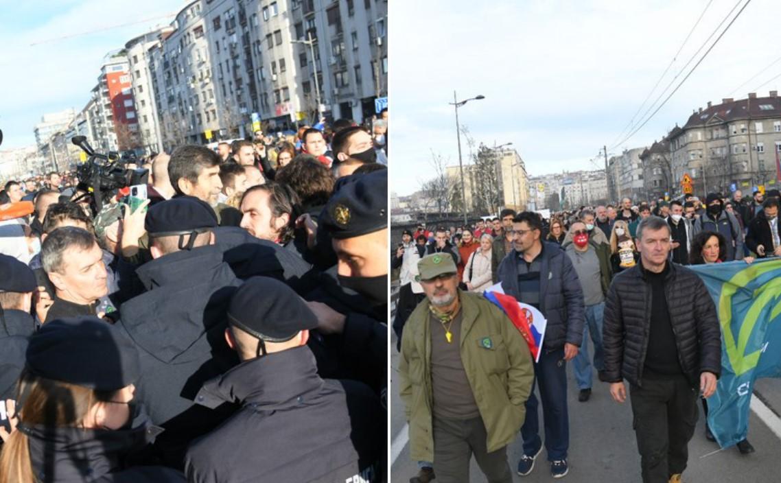 Protesti u Beogradu: Blokade širom grada