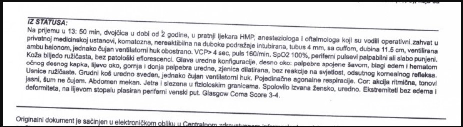 Dio otpusnog pisma - Avaz