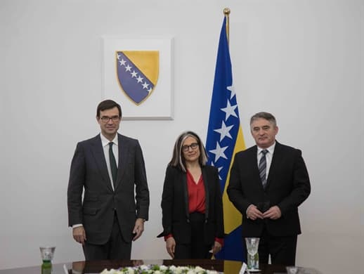 Komšić sa španskim sekretarom i španskom ambasadoricom u BiH: Moraju se implementirati presude Suda u Strazburu
