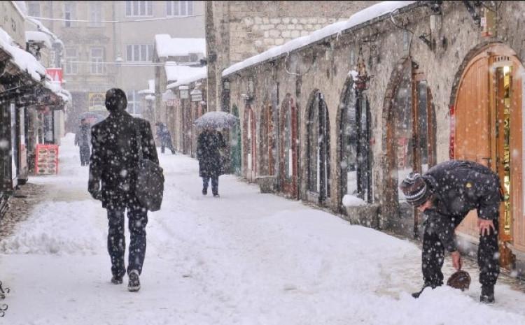 Padavine i danas: Snijeg se očekuje u centralnim, istočnim i sjeveroistočnim područjima Bosne