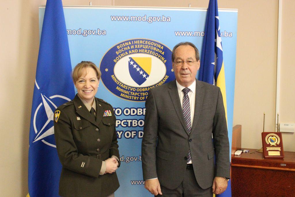 Generalica Mekgaha potvrdila opredijeljenost NATO Štaba za podršku Ministarstvu odbrane i OSBiH