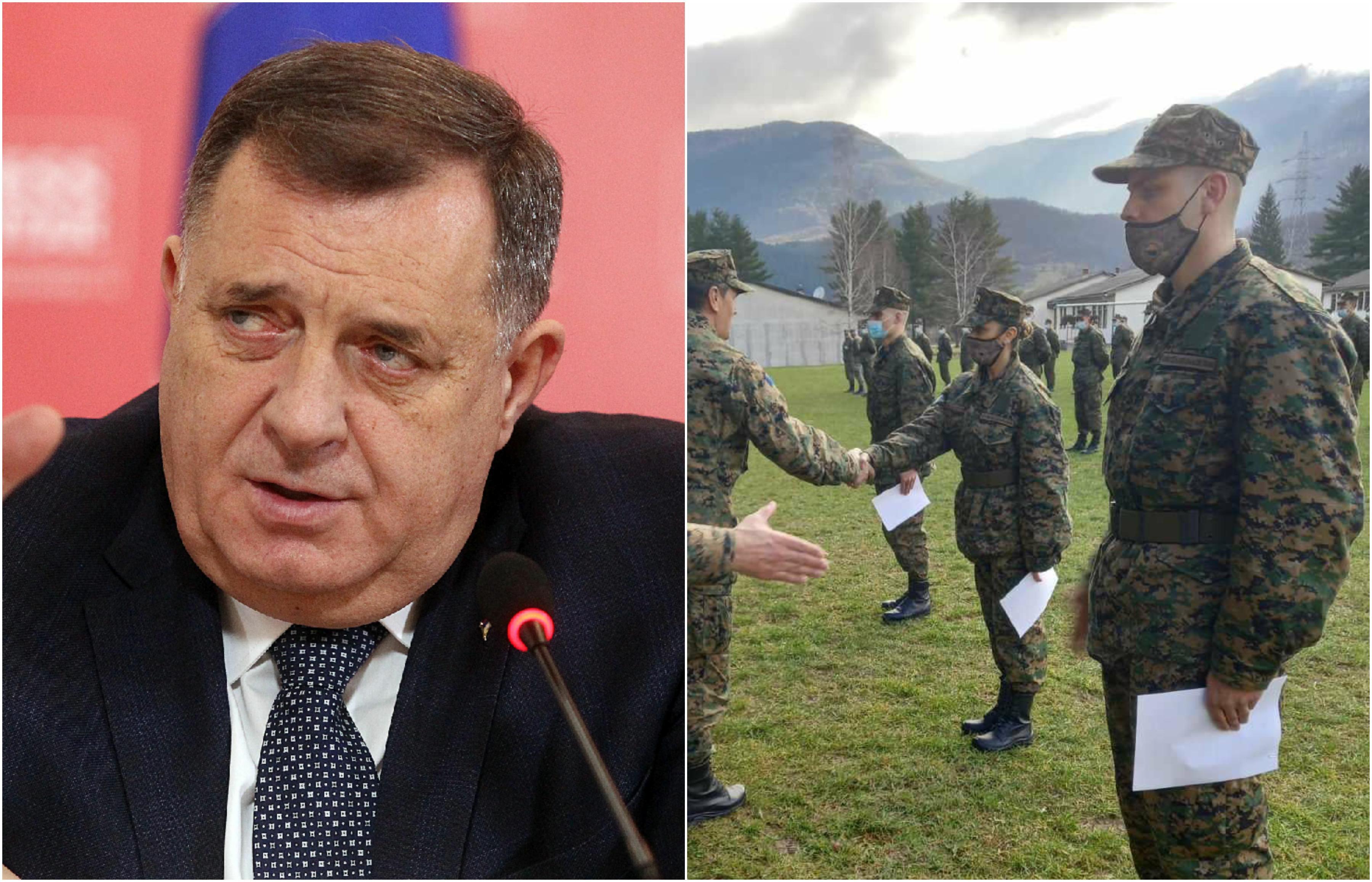 Dodik rekao da Srbi ne žele u Oružane snage BiH: Danas 64 vojnika položila zakletvu, a 380 ih se prijavilo na konkurs