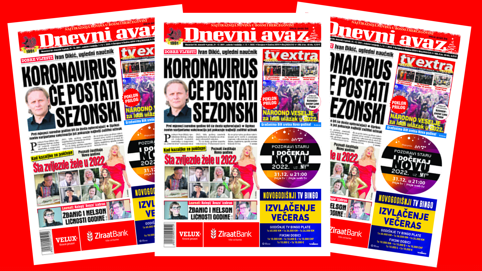 Praznični trobroj "Dnevnog avaza": Čitajte intervjue s Ivanom Đikićem, Vahidom Halilhodžićem, Halidom Bešlićem...