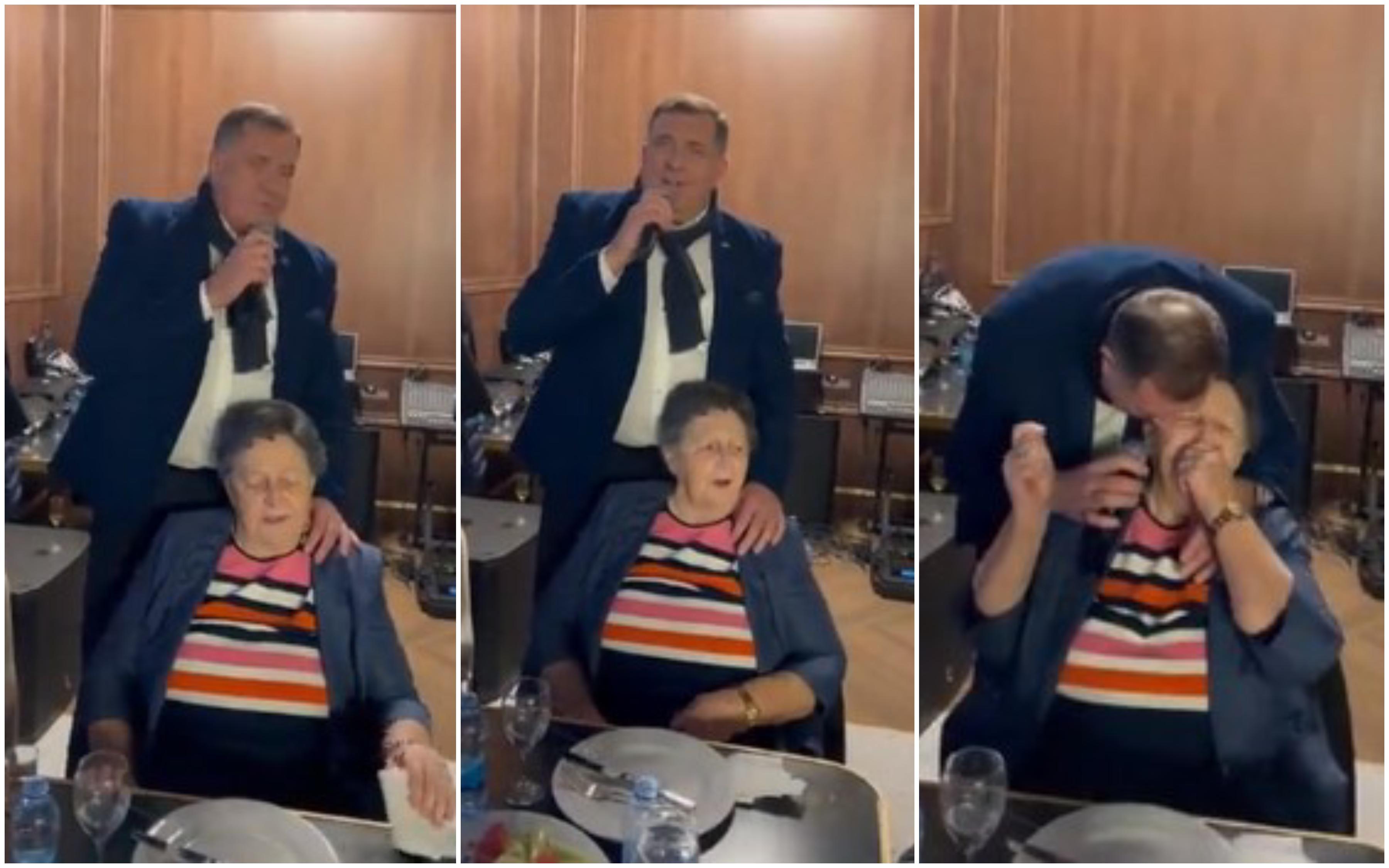 Gorica objavila: Dodik s majkom zapjevao "Srpkinja je mene majka rodila"