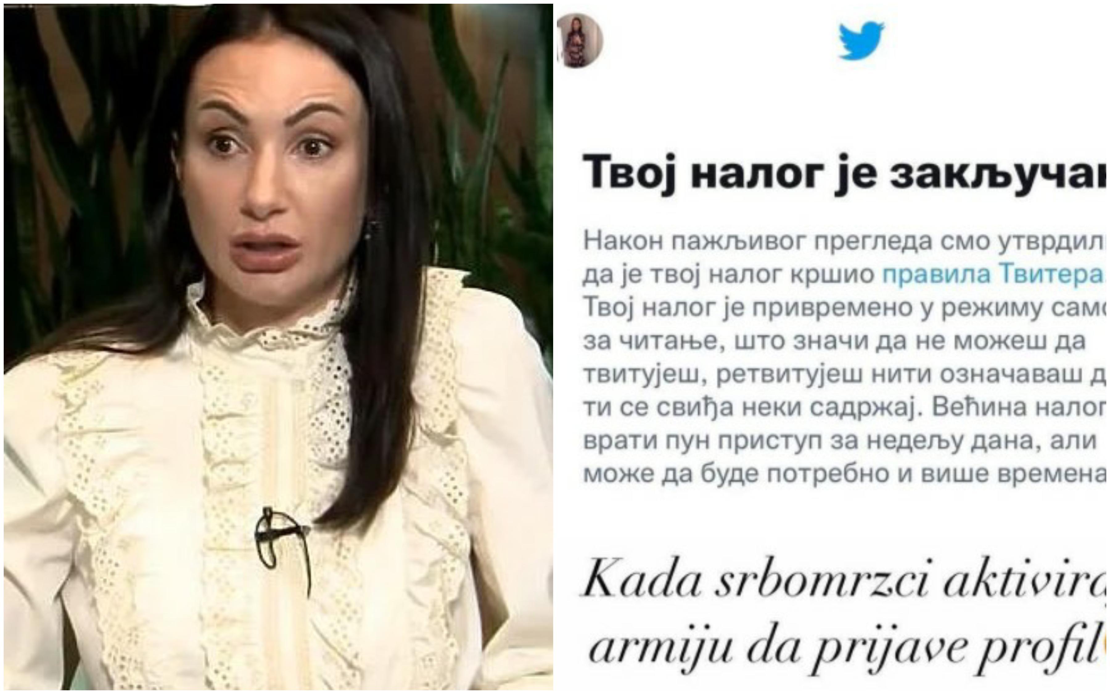 Twitter zabranio objave Gorici Dodik, ona za to optužila "srbomrsce"