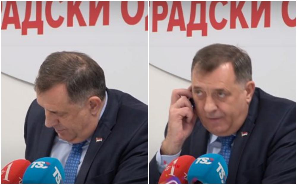 Dodik prekinuo press konferenciju da bi se javio Čoviću