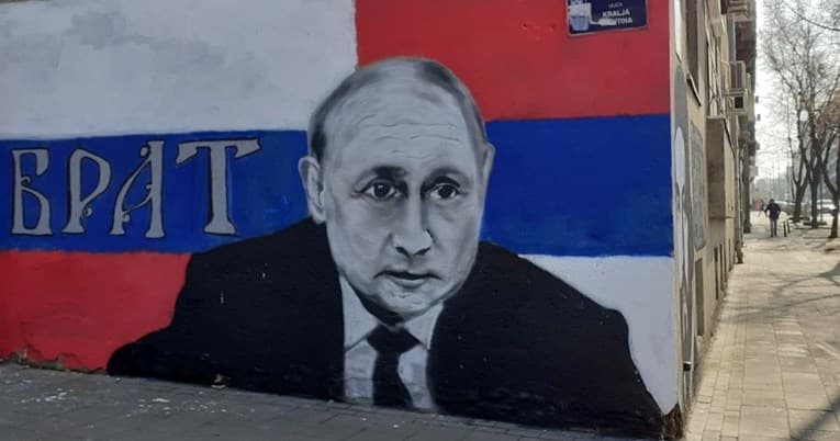 Mural sa likom Vladimira Putina osvanuo u Beogradu