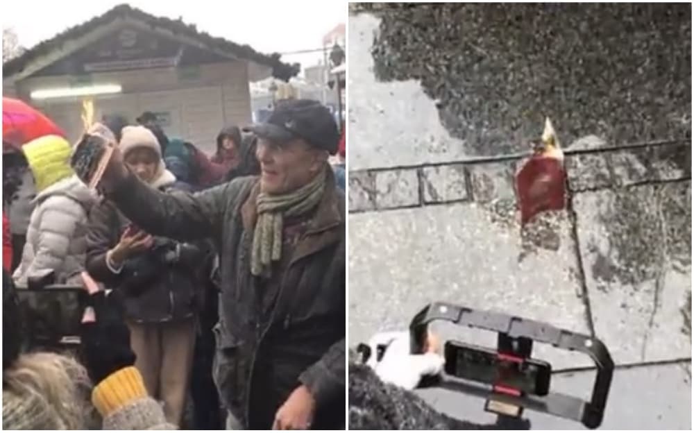 Protest podrške u Beogradu: Okupljeni zapalili ruski pasoš