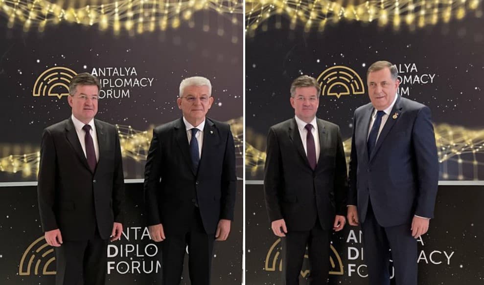 Lajčak, Dodik i Džaferović razgovarali o izazovima s kojima se BiH suočava