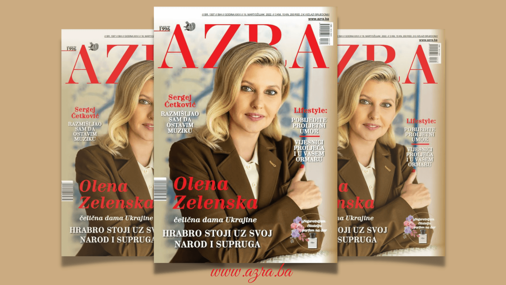 U novoj „Azri“ donosimo životnu priču prve dame Ukrajine Olene Zelenske, ali i mnoštvo drugog zanimljivog sadržaja