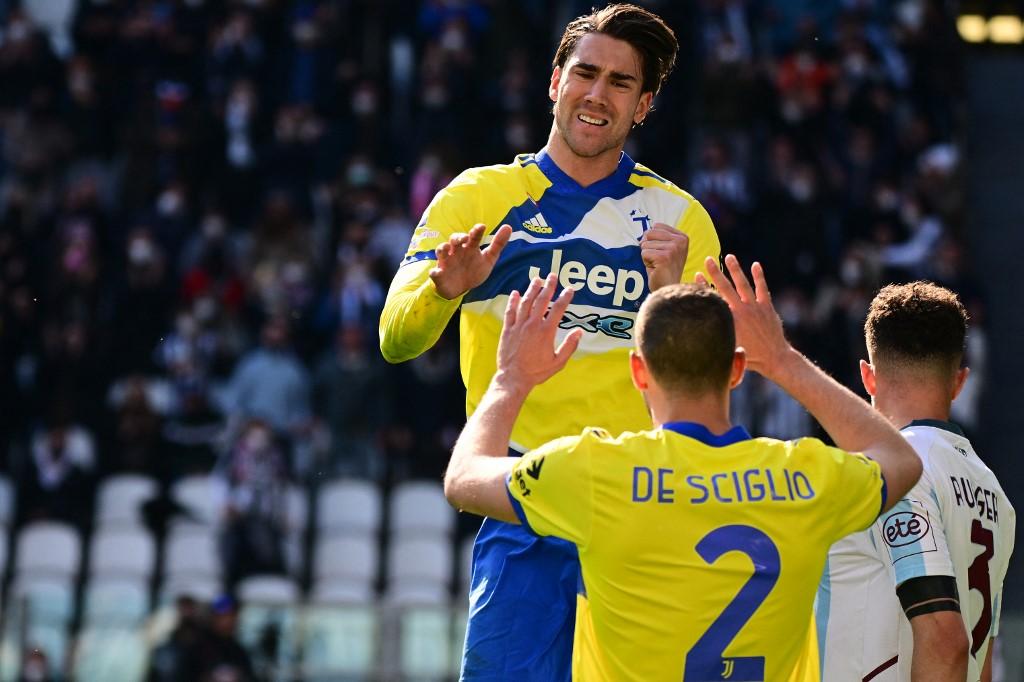 Vlahović slavi gol protiv Salernitane - Avaz