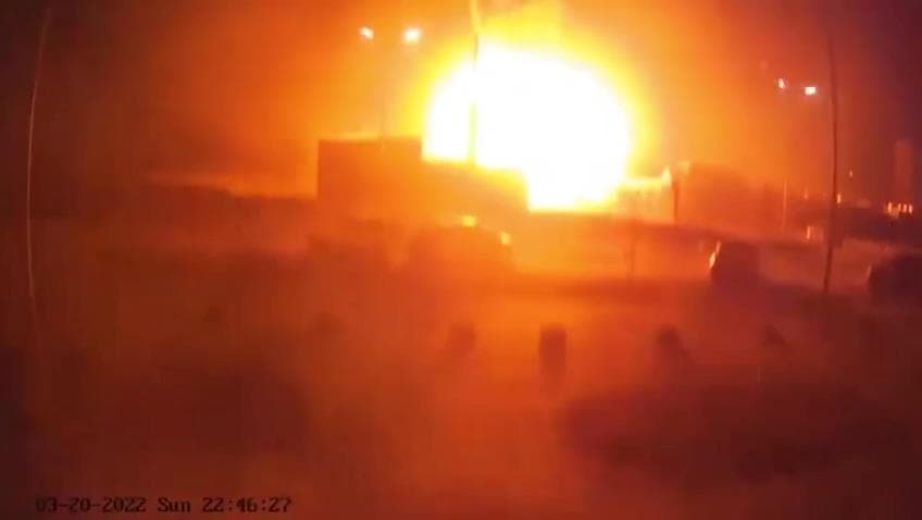 The Russian Defense Ministry said on Friday it destroyed Ukraine's last large fuel base in the suburbs of Kyiv - Avaz