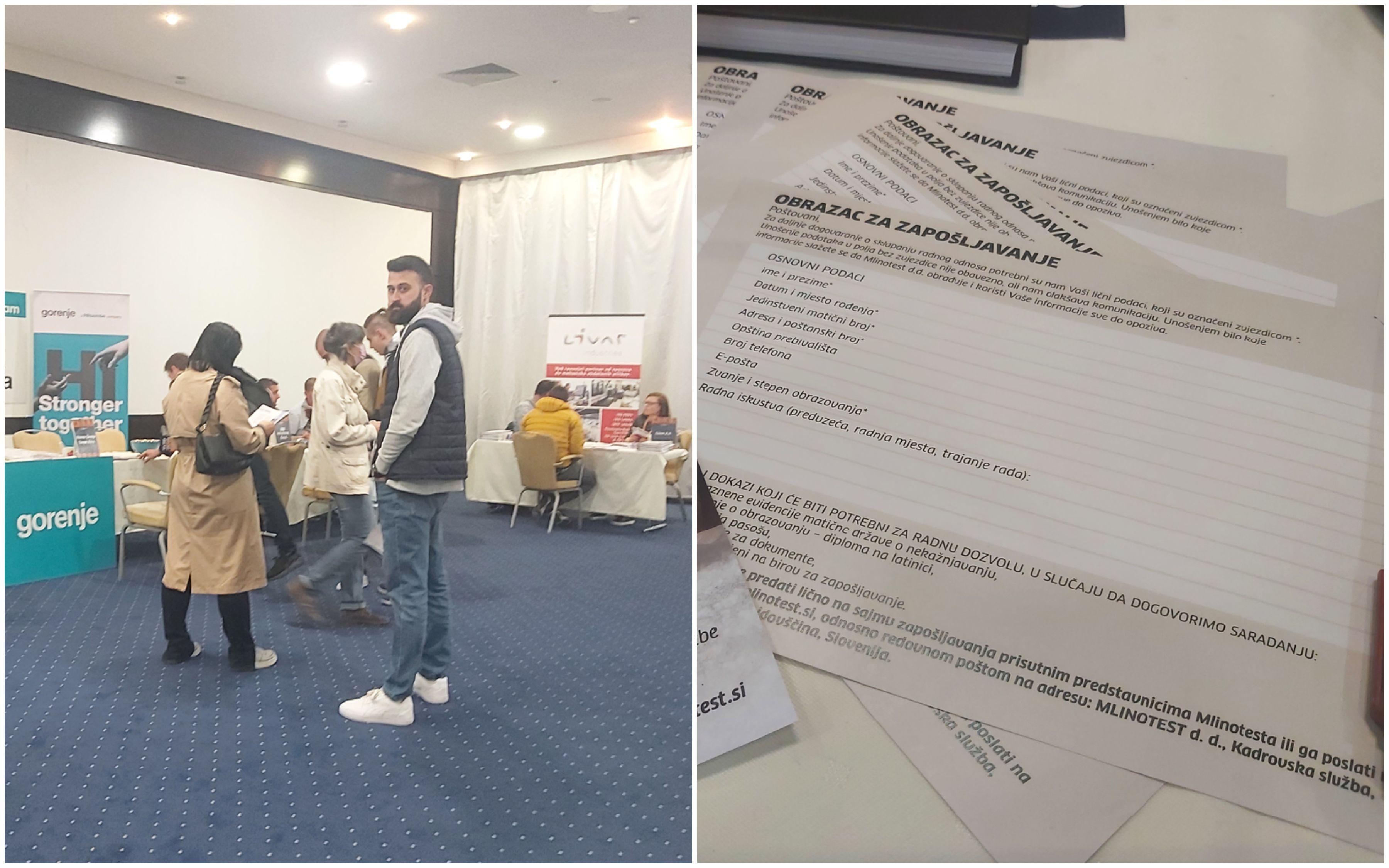 Posjetili smo Sajam zapošljavanja: Slovenci došli po radnu snagu u BiH, "vaši radnici su dobri!"