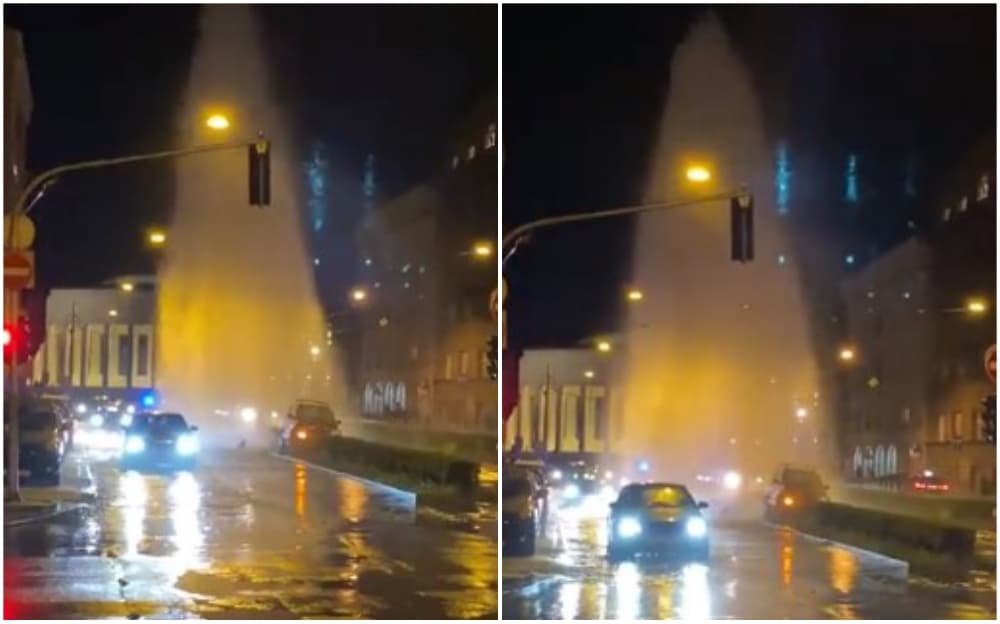 Nesvakidašnja nesreća: Vozač srušio hidrant, prolaznici uživali u "iznenadnom vodenom spektaklu"