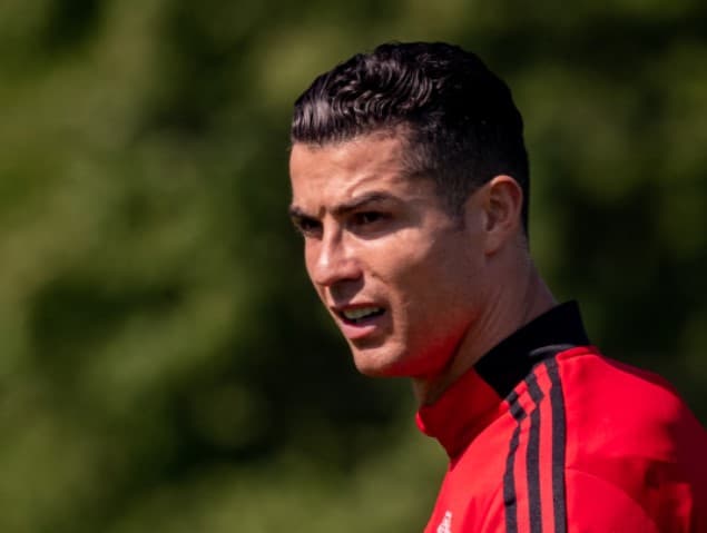 Ronaldo na današnjem treningu - Avaz