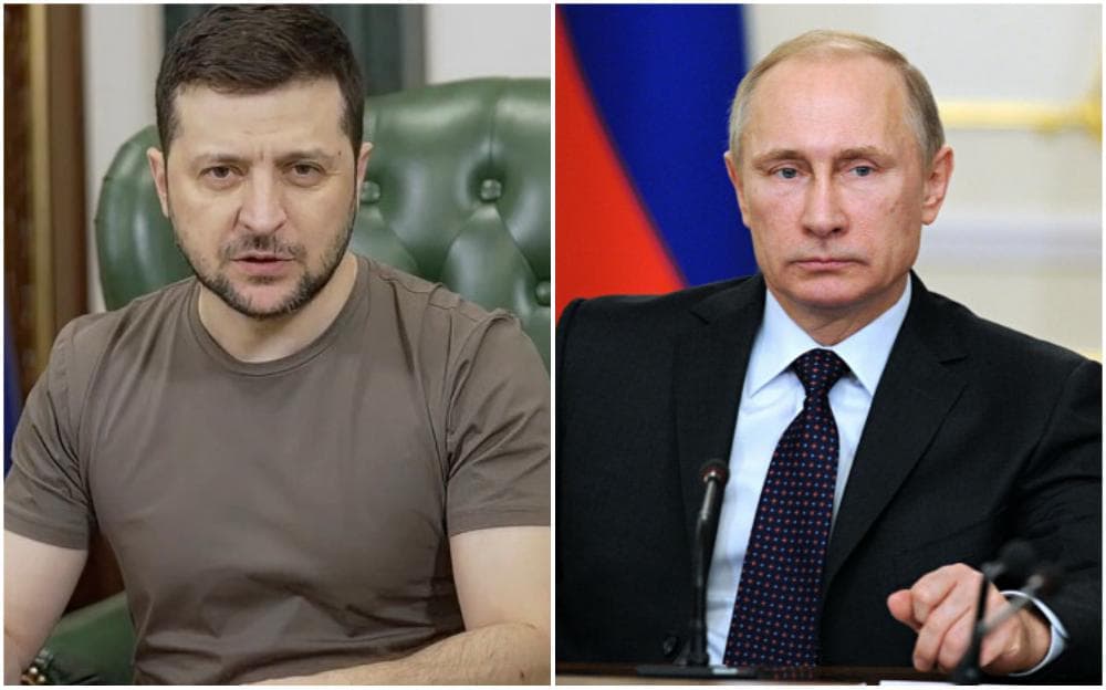 Volodimir Zelenski i Vladimir Putin - Avaz