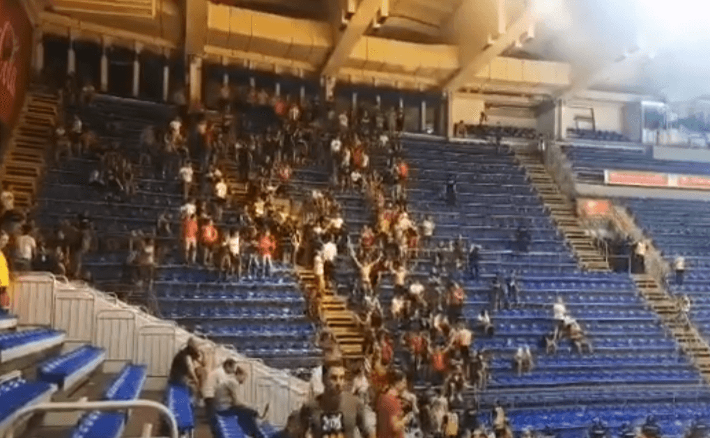 Dio navijača Crvene Zvezde jedva napustio Pionir
