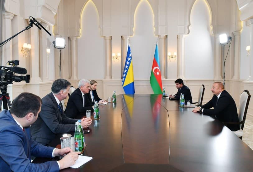 Džaferović se sastao s predsjednikom Azerbejdžana Ilhamom Alijevim