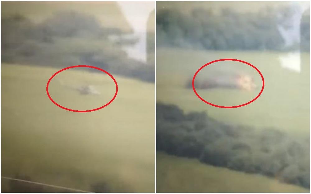 Ukrajinci objavili video: Srušili ruski helikopter, "let preko naših prekrasnih polja je zabranjen"